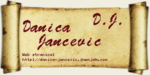 Danica Jančević vizit kartica